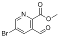甲基5-溴-3-甲酰基吡啶甲酸盐分子结构 (CAS 1360918-70-2)