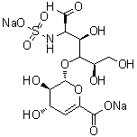 CAS # 136098-08-3, 2-Deoxy-4-O-(4-deoxy-alpha-L-threo-hex-4-enopyranuronosyl)-2-(sulfoamino)-D-glucose disodium salt
