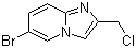 structure of CAS# 136117-72-1, 6-Bromo-2-(chloromethyl)imidazo[1,2-a]pyridine