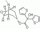structure of CAS# 136310-64-0, 二(2-噻吩基)乙醇酸东莨菪酯
