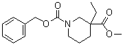 structure of CAS# 1363166-02-2, 1-苄氧羰基-3-乙基哌啶-3-羧酸甲酯