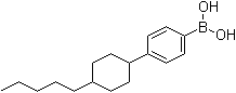 structure of CAS# 136321-96-5, [4-(4-戊基环己基)苯基]硼酸