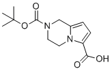 structure of CAS# 1363380-86-2, 2-叔丁氧羰基-3,4-二氢-1H-吡咯并[1,2-A]吡嗪-6-羧酸