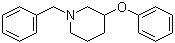 3-苯氧基-1-苄基哌啶分子结构 (CAS 136421-63-1)