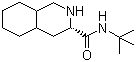 N-叔丁基-十氢异喹啉-3(S)-甲酰胺分子结构 (CAS 136465-81-1)