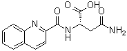 N-(2-喹啉基羰基)-L-天冬氨酰胺分子结构 (CAS 136465-98-0)