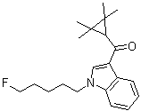 structure of CAS# 1364933-54-9, [1-(5-氟戊基)-1H-吲哚-3-基](2,2,3,3-四甲基环丙基)甲酮