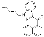 1-萘基(1-戊基-1H-吲唑-3-基)甲酮分子结构 (CAS 1364933-55-0)