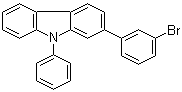 2-(3-溴苯基)-9-苯基-9H-咔唑分子结构 (CAS 1365118-41-7)