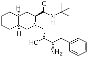 CAS 登录号：136522-17-3, (3S,4a,8aS)-2-[(2R,3S)-3-氨基-2-羟基-4-苯基丁基]-N-叔丁基十氢异喹啉-3-甲酰胺