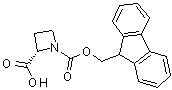 structure of CAS# 136552-06-2, (2S)-1,2-吖丁啶二甲酸 1-芴甲基酯