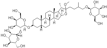 知母皂苷 E分子结构 (CAS 136565-73-6)