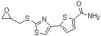 5-[2-[(2-环氧乙烷基甲基)硫基]-4-噻唑基]-2-噻吩甲酰胺分子结构 (CAS 1365760-23-1)