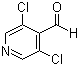 structure of CAS# 136590-83-5, 3,5-Dichloro-4-pyridinecarboxaldehyde