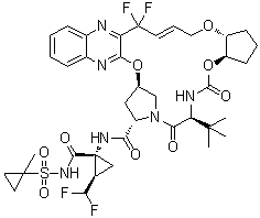 Glecaprevir分子结构 (CAS 1365970-03-1)
