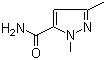 structure of CAS# 136678-93-8, 1,3-Dimethyl-1H-pyrazole-5-carboxamide