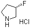 structure of CAS# 136725-53-6, (3S)-(+)-3-Fluoropyrrolidine hydrochloride