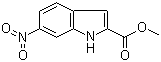 structure of CAS# 136818-66-1, 6-硝基-1H-吲哚-2-羧酸甲酯
