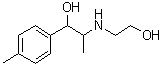 alpha-[1-[(2-羟基乙基)氨基]乙基]-4-甲基苯甲醇分子结构 (CAS 1368274-08-1)