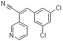 alpha-[(3,5-二氯苯基)亚甲基]-3-吡啶乙腈分子结构 (CAS 136831-49-7)