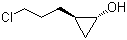 (1R,2R)-rel-2-(3-氯丙基)环丙醇分子结构 (CAS 136835-38-6)