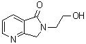 structure of CAS# 136842-80-3, 6,7-Dihydro-6-(2-hydroxyethyl)-5H-pyrrolo[3,4-b]pyridin-5-one