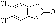 5,6-二氯-1H-吡咯并[3,2-b]吡啶-2(3H)-酮分子结构 (CAS 136888-26-1)