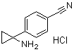 4-(1-氨基环丙基)苯甲腈盐酸盐分子结构 (CAS 1369512-65-1)