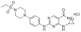 structure of CAS# 1369761-01-2, Cerdulatinib hydrochloride