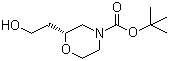 structure of CAS# 136992-21-7, (R)-2-(2-羟乙基)-4-吗啉羧酸叔丁酯