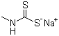 CAS # 137-42-8, Metham sodium, Methylcarbamodithioic acid sodium salt, Sodium monomethyldithiocarbamate, Sodium N-methylaminodithioformate