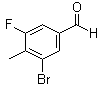 structure of CAS# 1370411-47-4, 3-溴-5-氟-4-甲基苯甲醛
