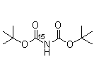 亚氨基二甲酸二叔丁酯-<sup>15</sup>N分子结构 (CAS 137052-25-6)