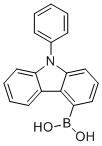 (9-苯基-9H-咔唑-4-基)硼酸分子结构 (CAS 1370555-65-9)