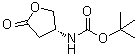 [(3R)-四氢-5-氧代-3-呋喃基]氨基甲酸叔丁酯分子结构 (CAS 137105-97-6)