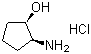 顺式-(1R,2S)-2-氨基环戊醇盐酸盐分子结构 (CAS 137254-03-6)