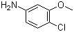 structure of CAS# 13726-14-2, 3-甲氧基-4-氯苯胺