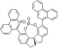 (11aR)-10,11,12,13-四氢-5-羟基-3,7-二-9-菲基-二茚并[7,1-de:1',7'-fg][1,3,2]二氧磷杂八环-5-氧化物分子结构 (CAS 1372719-93-1)