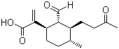 (1R,2R,3S,4R)-2-甲酰基-4-甲基-alpha-亚甲基-3-(3-氧代丁基)环己烷乙酸分子结构 (CAS 137288-61-0)