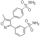 structure of CAS# 1373038-59-5, 3-[4-[4-(氨基磺酰基)苯基]-5-甲基-3-异恶唑基]苯磺酰胺