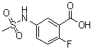 CAS # 137315-01-6, 2-Fluoro-5-[(methylsulfonyl)amino]benzoic acid