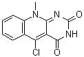 5-氯-10-甲基嘧啶并[4,5-b]喹啉-2,4(3H,10H)-二酮分子结构 (CAS 137347-70-7)