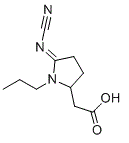 structure of CAS# 1373869-89-6, (E)-2-(5-(氰基亚氨基)-1-丙基吡咯烷-2-基)乙酸