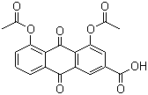 二乙酰大黄酸分子结构 (CAS 13739-02-1)