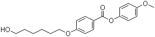 4-(6-羟基己氧基)苯甲酸 4-甲氧基苯酯分子结构 (CAS 137407-31-9)