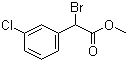 (3-氯苯基)溴乙酸甲酯分子结构 (CAS 137420-52-1)