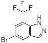 5-溴-7-(三氟甲基)-1H-吲唑分子结构 (CAS 1374258-43-1)