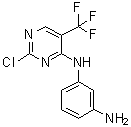 N1-[2-氯-5-(三氟甲基)-4-嘧啶基]-1,3-苯二胺分子结构 (CAS 1374507-24-0)