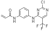 structure of CAS# 1374507-25-1, N-[3-[[2-氯-5-(三氟甲基)-4-嘧啶基]氨基]苯基]-2-丙烯酰胺