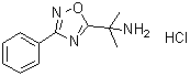 5-(2-氨基丙烷-2-基)-3-苯基-1,2,4-恶二唑盐酸盐分子结构 (CAS 1374774-68-1)